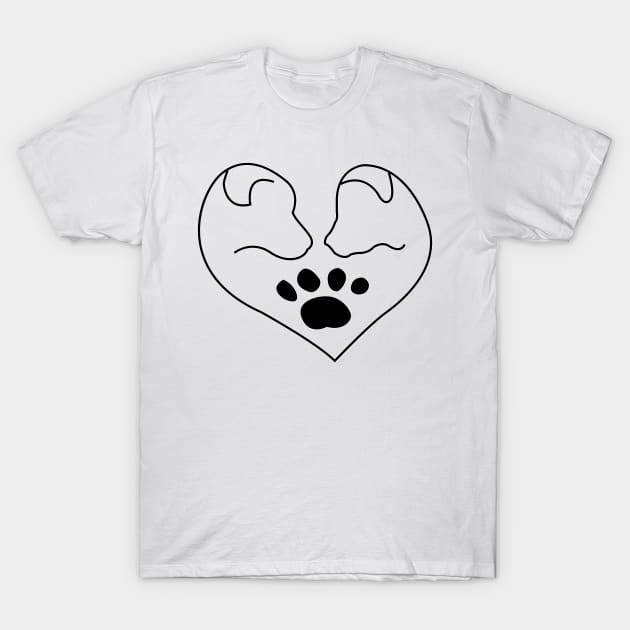 Love Dogs T-Shirt by Pet & Nature Lovers